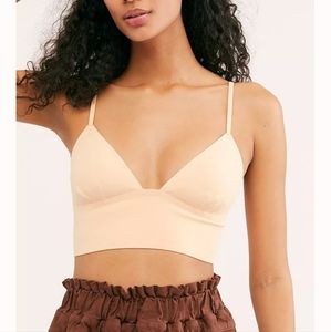 Free People Intimates Sage Longline Neo Bralette Size Medium NWT